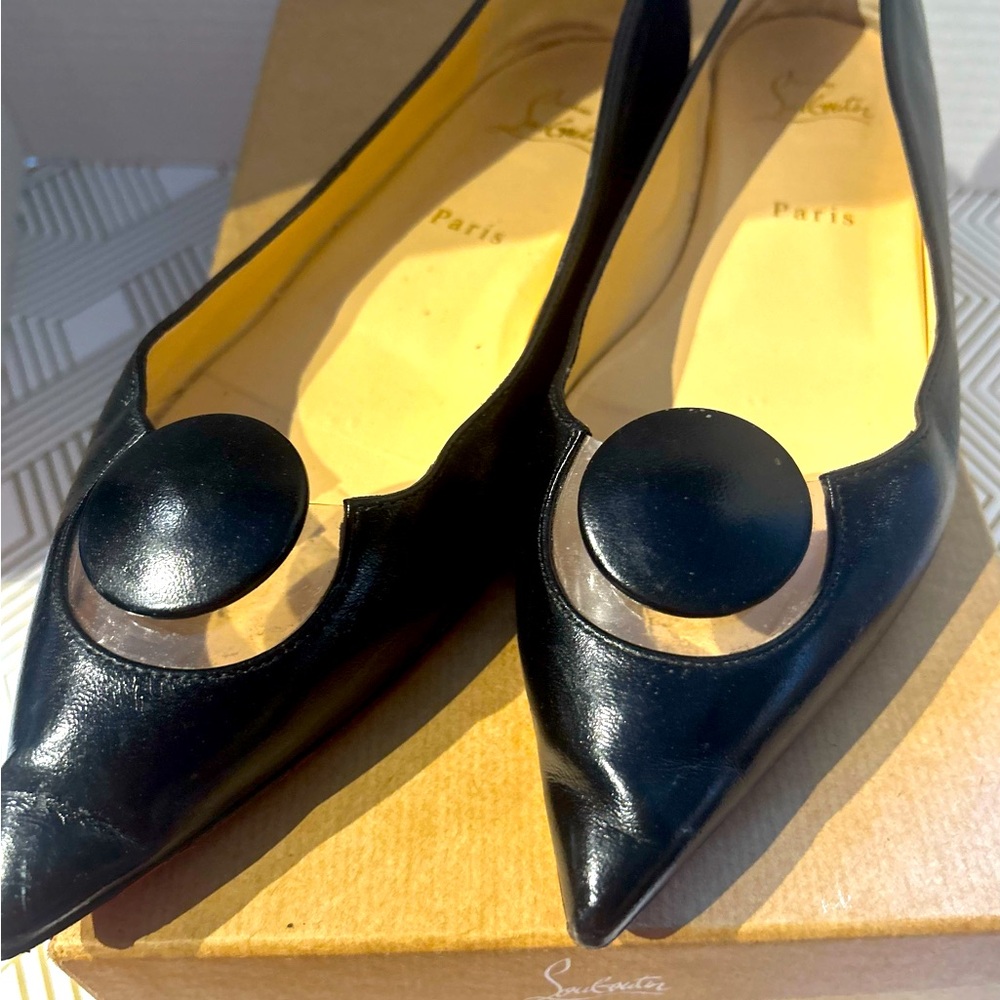 100% Authentic Christian Louboutin Black Flats
